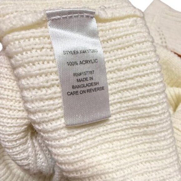 FCT With Love Sweater Ivory Striped Vintage Style Women's 1X - Picture 4 of 4